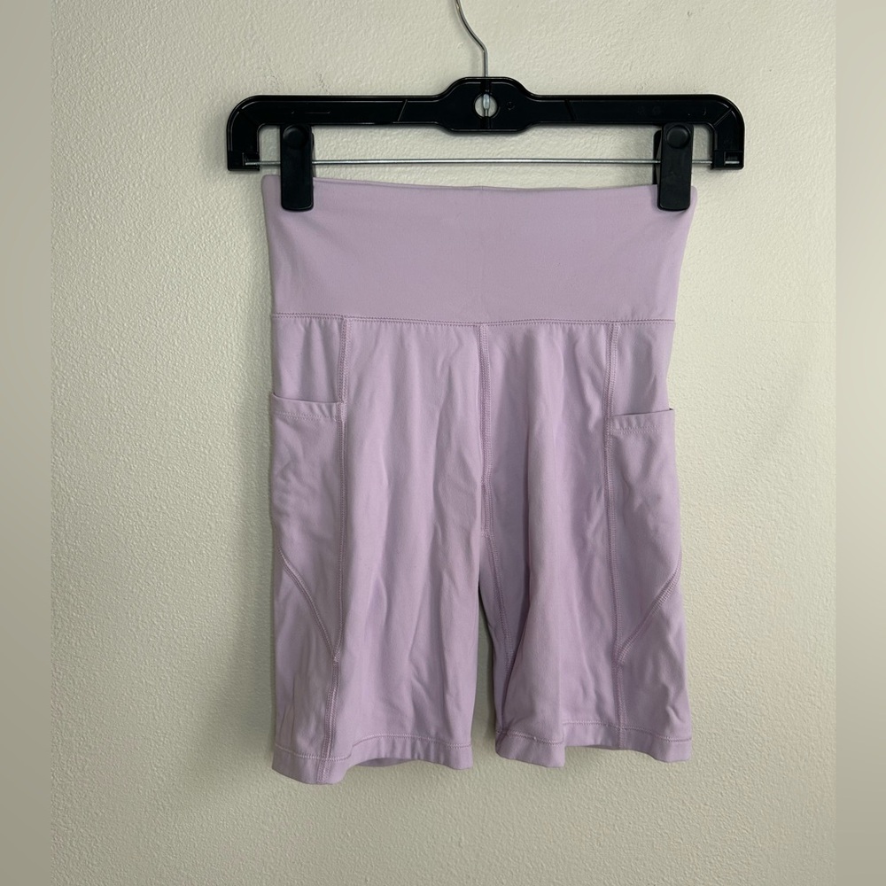 Aeropostale Lilac Lavender Biker Bike Shorts With Pockets Size S Small